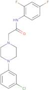 2-[4-(3-Chlorophenyl)piperazin-1-yl]-N-(2,4-difluorophenyl)acetamide