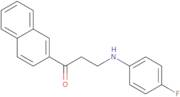 3-(4-Fluoroanilino)-1-(2-naphthyl)-1-propanone