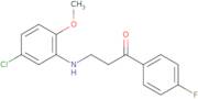 3-(5-Chloro-2-methoxyanilino)-1-(4-fluorophenyl)-1-propanone