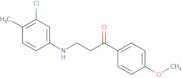 3-(3-Chloro-4-methylanilino)-1-(4-methoxyphenyl)-1-propanone