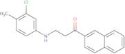 3-(3-Chloro-4-methylanilino)-1-(2-naphthyl)-1-propanone