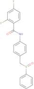 2,4-Difluoro-N-{4-[(phenylsulfinyl)methyl]phenyl}benzenecarboxamide