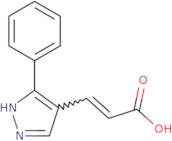 3-(3-Phenyl-1H-pyrazol-4-yl)prop-2-enoic acid