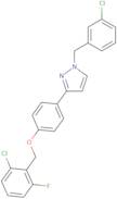 1-(3-Chlorobenzyl)-3-{4-[(2-chloro-6-fluorobenzyl)oxy]phenyl}-1H-pyrazole