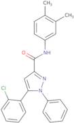 5-(2-Chlorophenyl)-N-(3,4-dimethylphenyl)-1-phenyl-1H-pyrazole-3-carboxamide