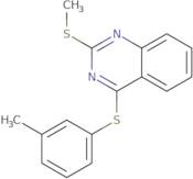 Methyl 4-[(3-methylphenyl)sulfanyl]-2-quinazolinyl sulfide