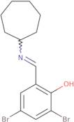 2,4-Dibromo-6-[(cycloheptylimino)methyl]benzenol