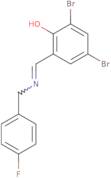 2,4-Dibromo-6-{[(4-fluorobenzyl)imino]methyl}benzenol