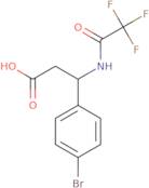 3-(4-Bromophenyl)-3-[(2,2,2-trifluoroacetyl)amino]propanoic acid