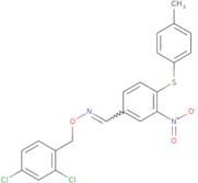 4-[(4-Methylphenyl)sulfanyl]-3-nitrobenzenecarbaldehyde o-(2,4-dichlorobenzyl)oxime