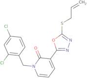 3-[5-(Allylsulfanyl)-1,3,4-oxadiazol-2-yl]-1-(2,4-dichlorobenzyl)-2(1H)-pyridinone