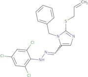 2-(Allylsulfanyl)-1-benzyl-1H-imidazole-5-carbaldehyde N-(2,4,6-trichlorophenyl)hydrazone