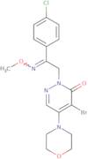 4-Bromo-2-[2-(4-chlorophenyl)-2-methoxyiminoethyl]-5-morpholin-4-ylpyridazin-3-one