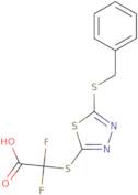 2-{[5-(Benzylsulfanyl)-1,3,4-thiadiazol-2-yl]sulfanyl}-2,2-difluoroacetic acid