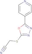 2-{[5-(Pyridin-4-yl)-1,3,4-oxadiazol-2-yl]sulfanyl}acetonitrile