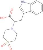 2-(1,1-Dioxidothiomorpholin-4-yl)-3-(1H-indol-3-yl)propanoic acid