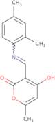 (3Z)-3-{[(2,4-Dimethylphenyl)amino]methylidene}-6-methyl-3,4-dihydro-2H-pyran-2,4-dione