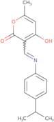 (3Z)-6-Methyl-3-({[4-(propan-2-yl)phenyl]amino}methylidene)-3,4-dihydro-2H-pyran-2,4-dione