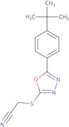 2-{[5-(4-tert-Butylphenyl)-1,3,4-oxadiazol-2-yl]sulfanyl}acetonitrile