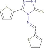 5-(2-Thienyl)-4-{[(E)-2-thienylmethylidene]amino}-4H-1,2,4-triazole-3-thiol