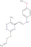 N-(2-(3-(Allylsulfanyl)-6-methyl-1,2,4-triazin-5-yl)vinyl)-4-methoxyaniline