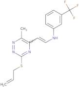N-(2-(3-(Allylsulfanyl)-6-methyl-1,2,4-triazin-5-yl)vinyl)-3-(trifluoromethyl)aniline