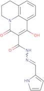 7-Hydroxy-5-oxo-N'-[(E)-1H-pyrrol-2-ylmethylidene]-2,3-dihydro-1H,5H-pyrido[3,2,1-ij]quinoline-6-c…