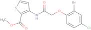 Methyl 3-[2-(2-bromo-4-chlorophenoxy)acetamido]thiophene-2-carboxylate