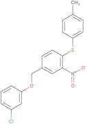 3-Chlorophenyl 4-[(4-methylphenyl)sulfanyl]-3-nitrobenzyl ether