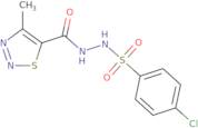 4-Chloro-N'-[(4-methyl-1,2,3-thiadiazol-5-yl)carbonyl]benzenesulfonohydrazide