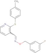 2-[(4-Methylphenyl)sulfanyl]nicotinaldehyde o-(3-fluorobenzyl)oxime