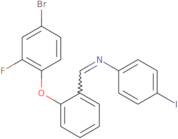 N-{(E)-[2-(4-Bromo-2-fluorophenoxy)phenyl]methylidene}-4-iodoaniline