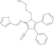 1-Butyl-4,5-diphenyl-2-{[(E)-2-thienylmethylidene]amino}-1H-pyrrole-3-carbonitrile