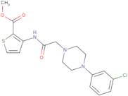 Methyl 3-{2-[4-(3-chlorophenyl)piperazin-1-yl]acetamido}thiophene-2-carboxylate