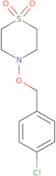 4-[(4-Chlorophenyl)methoxy]-1λ6-thiomorpholine-1,1-dione