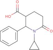 1-Cyclopropyl-6-oxo-2-phenylpiperidine-3-carboxylic acid