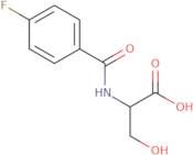 (2S)-2-[(4-Fluorophenyl)formamido]-3-hydroxypropanoic acid