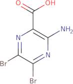 3-Amino-5,6-dibromopyrazine-2-carboxylic acid