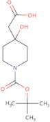 2-{1-[(tert-butoxy)carbonyl]-4-hydroxypiperidin-4-yl}acetic acid