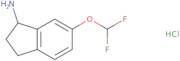 (1S)-6-(Difluoromethoxy)-2,3-dihydro-1H-inden-1-amine hydrochloride