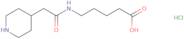 5-[2-(Piperidin-4-yl)acetamido]pentanoic acid hydrochloride