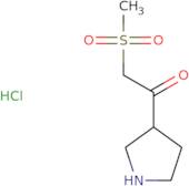 2-Methanesulfonyl-1-(pyrrolidin-3-yl)ethan-1-one hydrochloride