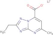 2-ethyl-5-methyl-[1,2,4]triazolo[1,5-a]pyrimidine-7-carboxylate lithium