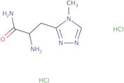 2-Amino-3-(4-methyl-4H-1,2,4-triazol-3-yl)propanamide dihydrochloride