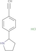 2-(4-Ethynylphenyl)pyrrolidine hydrochloride