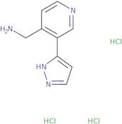 [3-(1H-Pyrazol-3-yl)pyridin-4-yl]methanamine trihydrochloride