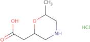 2-(6-Methylmorpholin-2-yl)acetic acid hydrochloride