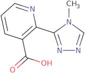 2-(4-Methyl-4H-1,2,4-triazol-3-yl)pyridine-3-carboxylic acid