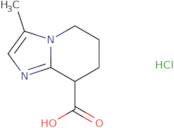 3-Methyl-5H,6H,7H,8H-imidazo[1,2-a]pyridine-8-carboxylic acid hydrochloride