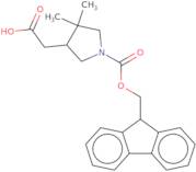 2-(1-{[(9H-Fluoren-9-yl)methoxy]carbonyl}-4,4-dimethylpyrrolidin-3-yl)acetic acid